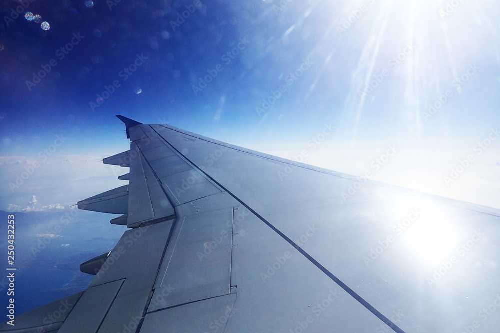 Fototapeta premium view from egyptian aircraft