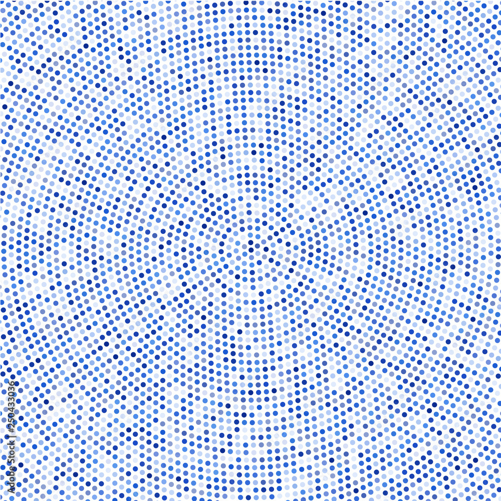 The abstract image of blue circles on a white background. The abstract image of blue circles on a white background.