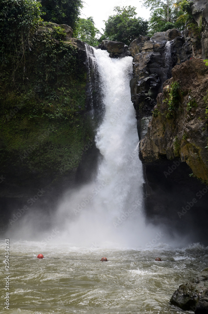 View of Tegenungan Waterfall near Ubud in Bali View of Tegenungan Waterfall near Ubud in Bali