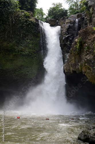 View of Tegenungan Waterfall near Ubud in Bali