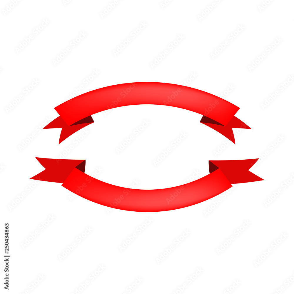 Semicircular scroll banners. Invitation, curved, award. Can be used for topics like holiday, decoration, promotion Semicircular scroll banners. Invitation, curved, award. Can be used for topics like holiday, decoration, promotion