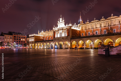 Krakow Cloth Hall at night , Poland