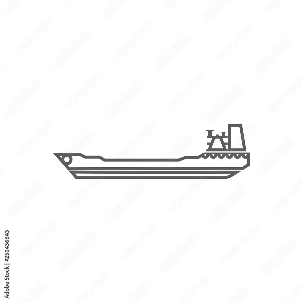oil tanker icon. Element of Oil for mobile concept and web apps icon. Outline, thin line icon for website design and development, app development