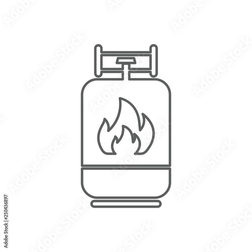 gas cylinder icon. Element of Oil for mobile concept and web apps icon. Outline, thin line icon for website design and development, app development