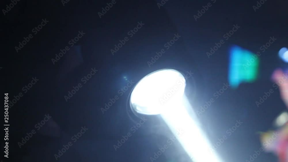 White Beam Light in Nightclub White Beam Light in Nightclub