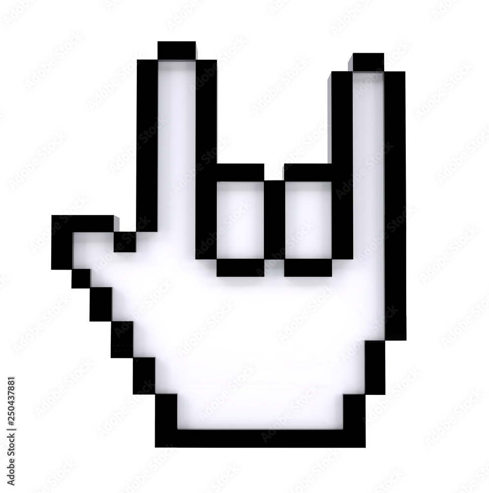 gesture horns icon like computer pointer gesture horns icon like computer pointer