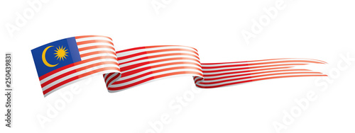 Malaysia flag, vector illustration on a white background.