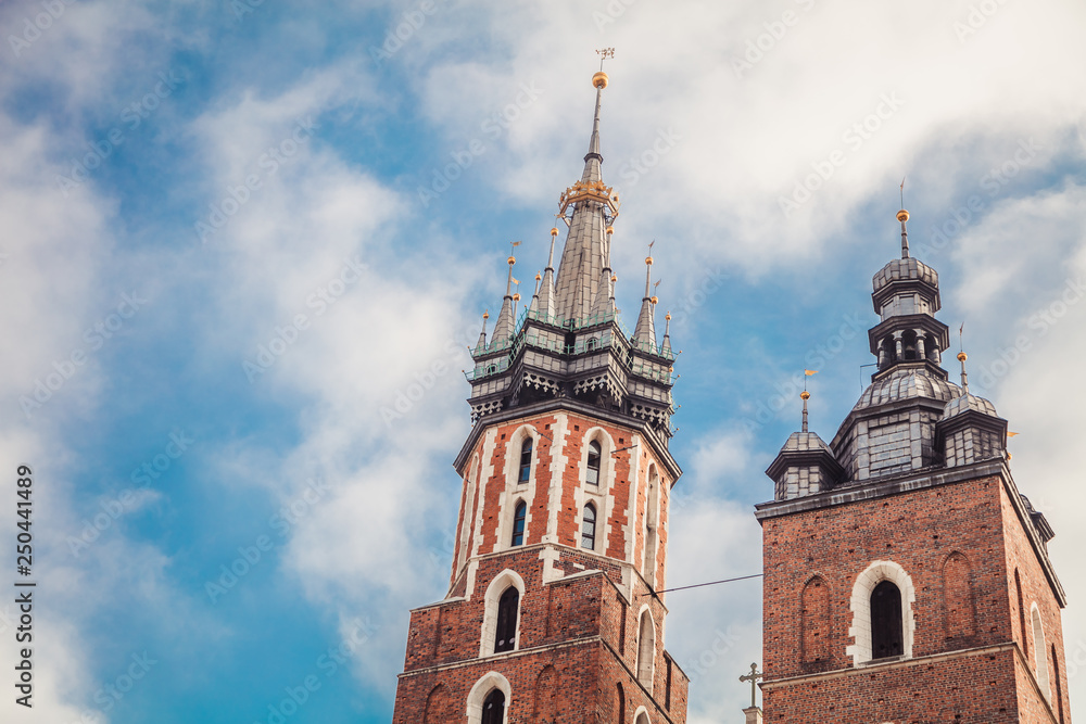 St. Mary's Basilica (Church of Our Lady Assumed into Heaven) in Krakow, Poland