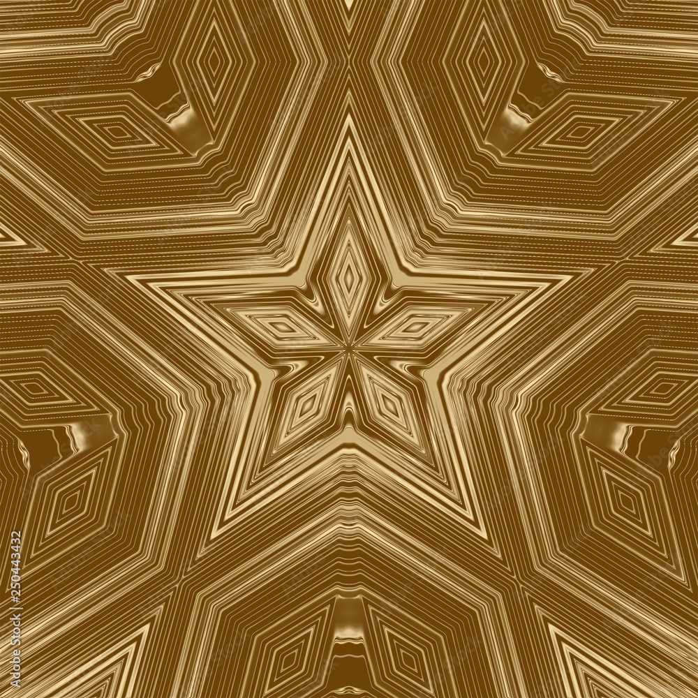 Obraz premium Gold star background and light abstract design, pattern.