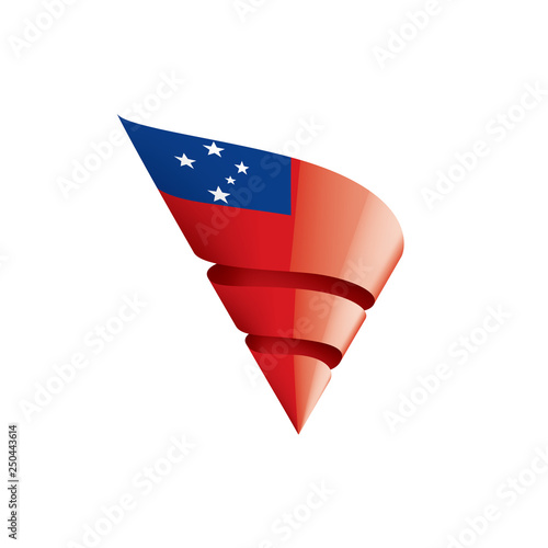 Free Download Samoa flag, vector illustration on a white background. - GFXLoad