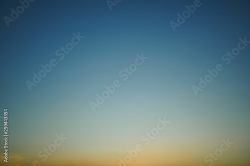 colorful light on clear sunset sky