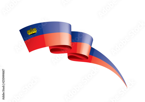 liechtenstein flag, vector illustration on a white background.