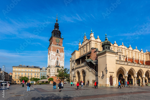 Krakow Cloth Hall and Town Hall Tower, Poland