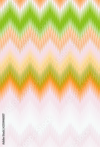 Colorful seamless Chevron zigzag wave pattern abstract art background, rainbow trends photo