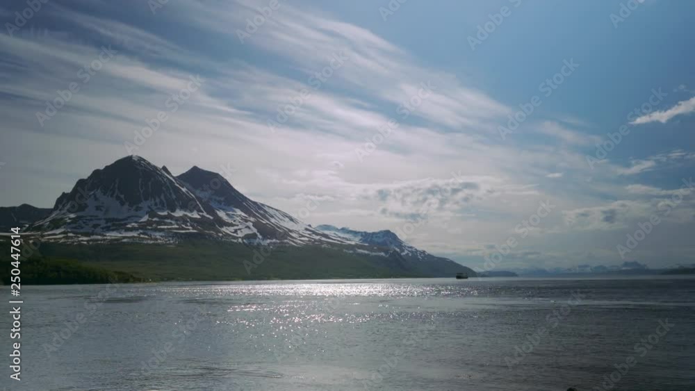 Timelapse At The Rystraumen In The Tromso Region 4K