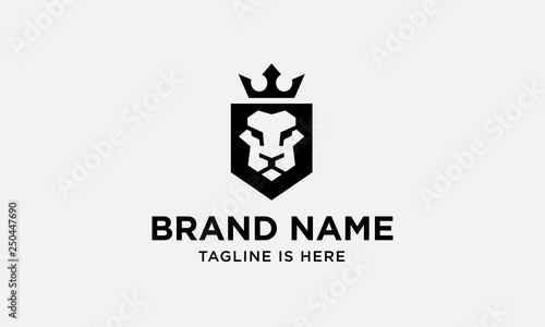 lion head logo design. lion king. lion face. elegant lion icon