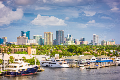 Fort Lauderdale  Florida  USA skyline