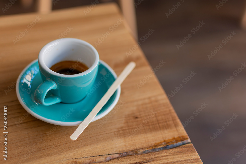 Top view cup of coffee. Cafe concept. Wood table texture background. Hot drink in the morning. Aroma breakfast and latte. Fresh caffeine Top view cup of coffee. Cafe concept. Wood table texture background. Hot drink in the morning. Aroma breakfast and latte. Fresh caffeine
