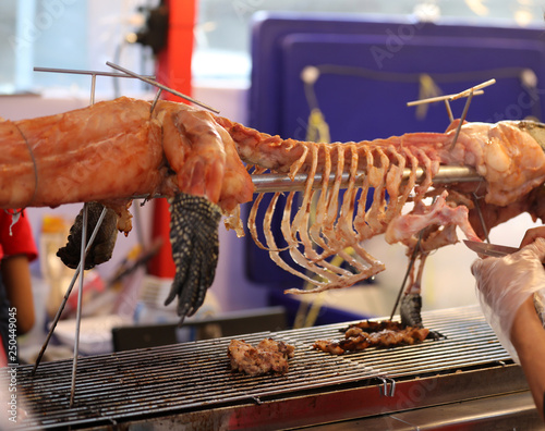 Photography Gegrilltes Krokodil Street Food in Thailand