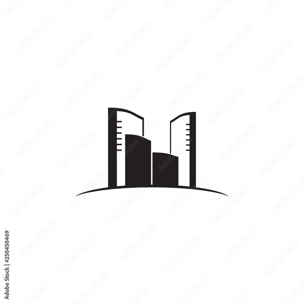Obraz premium Building logo design vector template