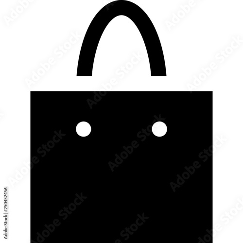 Shopping handbag with handle