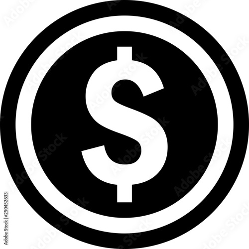 Coin wih dollar symbol