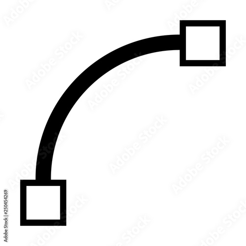 Curved segment path