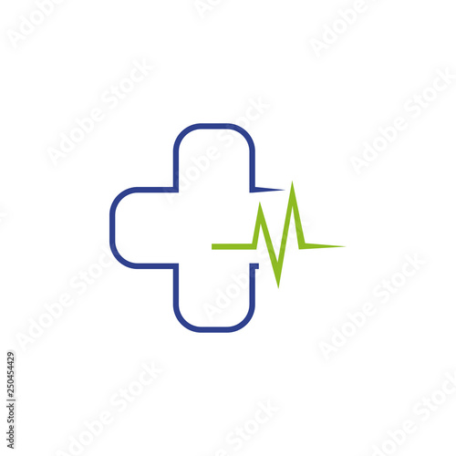 Medical logo design vector template