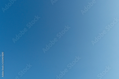 Beautiful empty blue sky for background and texture.