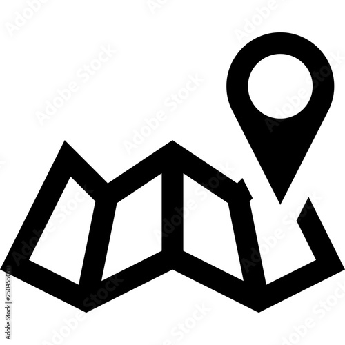 Destination marker on map