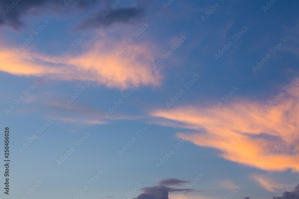 colorful twilight dusk sky