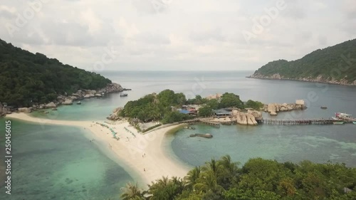KOH TAO, THAILAND TROPICAL ISLAND LANDSCAPE (AERIAL DRONE SHOT) 16