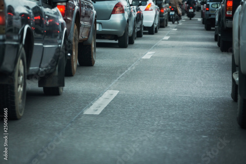 Wallpaper Mural traffic jam on road rush hour Torontodigital.ca