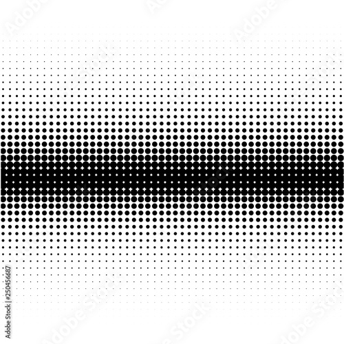 The background of black dots of different sizes have different density on white 