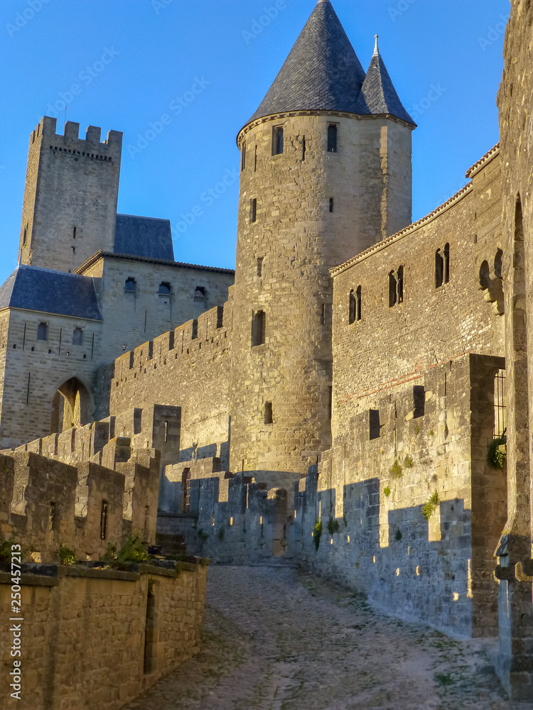 Carcassonne - french fortified city in department of Aude, Occitanie