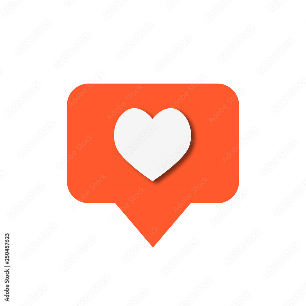Like flat icon on a white background Like flat icon on a white background