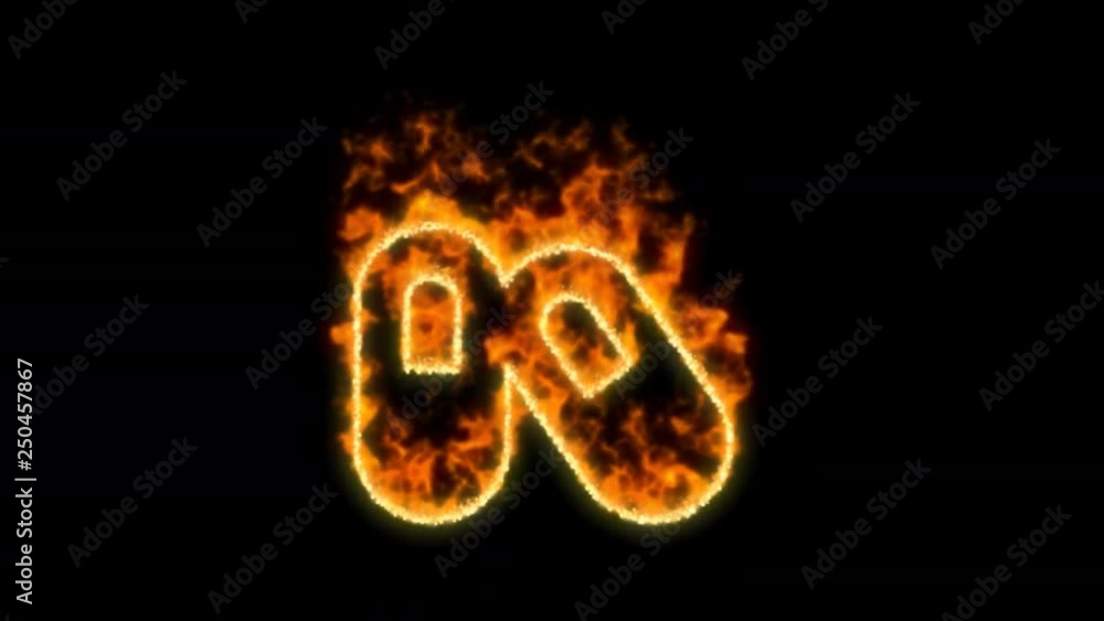capsules symbol inflames. Then disappears. In - Out loop. Alpha channel Premultiplied - Matted with color black capsules symbol inflames. Then disappears. In - Out loop. Alpha channel Premultiplied - Matted with color black