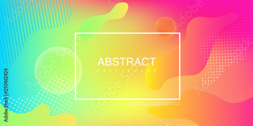 Colorful spectrum background with frame and abstract pattern.