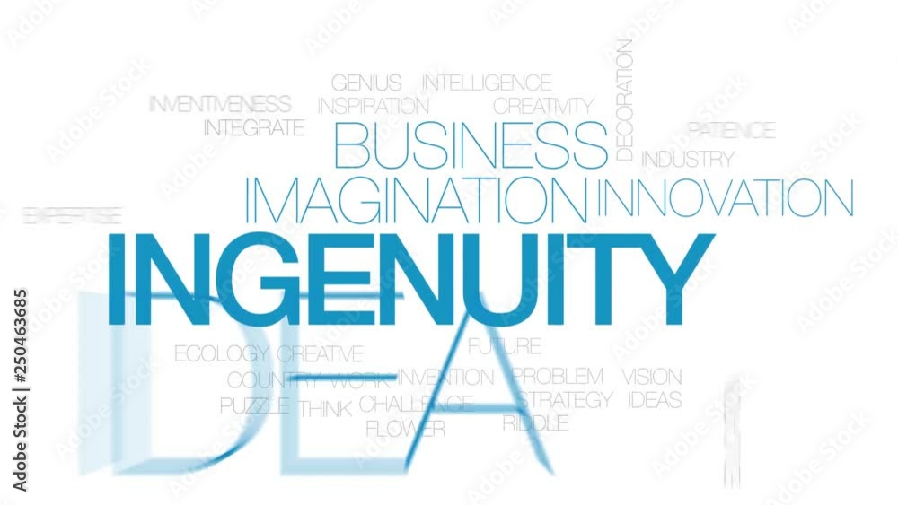 Ingenuity animated word cloud. Kinetic typography. Ingenuity animated word cloud. Kinetic typography.