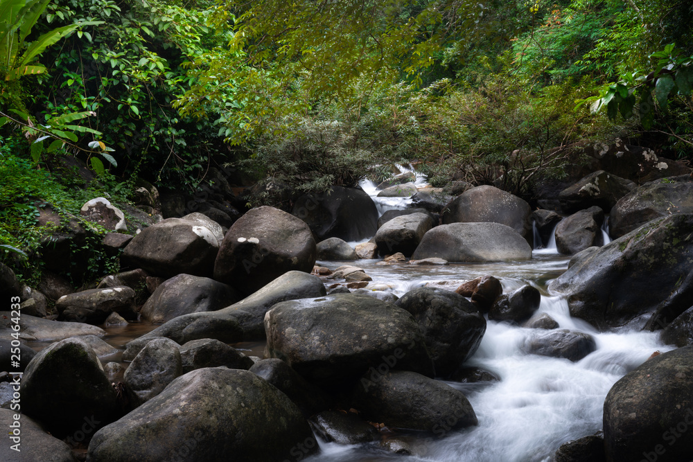Waterfalls in the tropical forest.thailand Waterfalls in the tropical forest.thailand