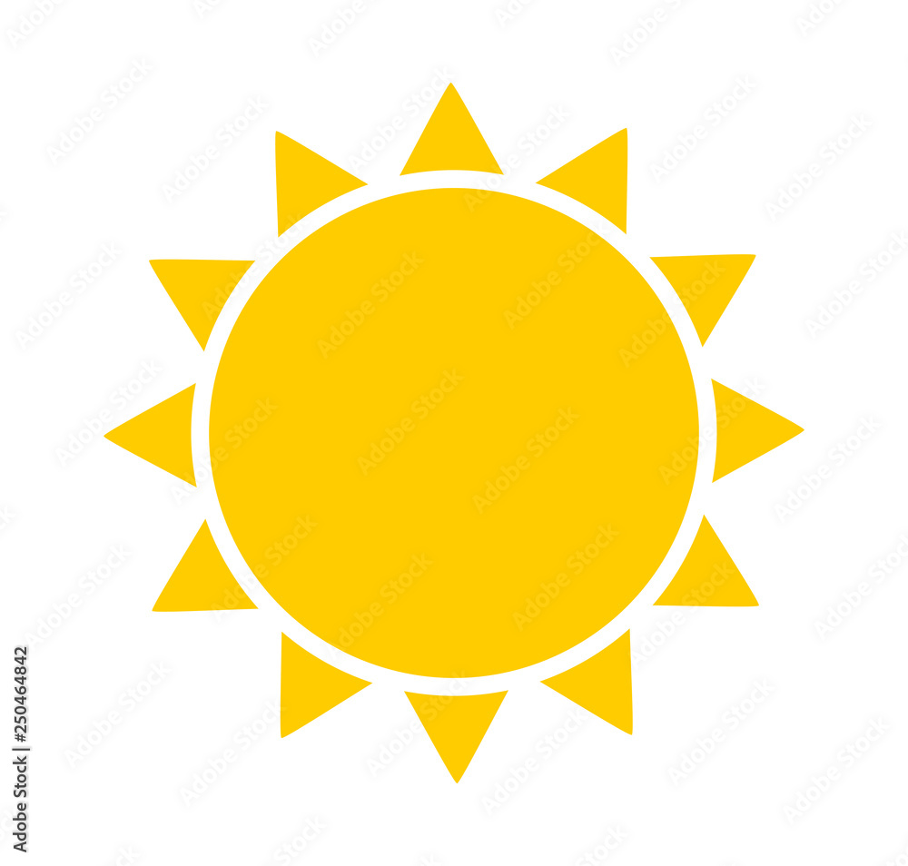 Sun icon vector Sun icon vector