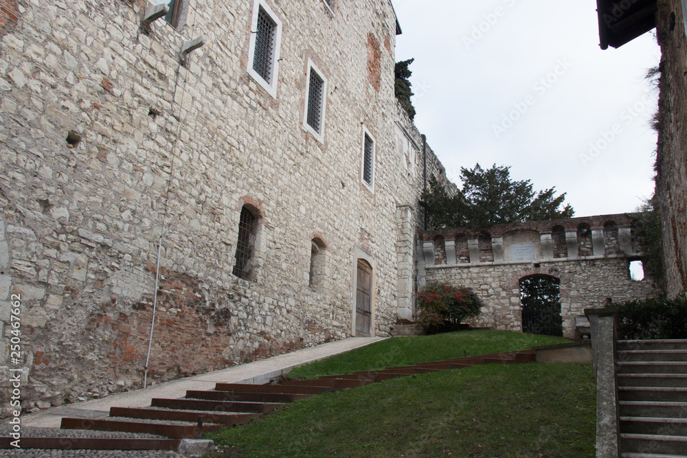 Brescia Castle or Falcon of Italy, Lombardy, Italy.