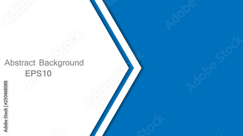 Abstract  white and blue shape background. illustration Vector Design