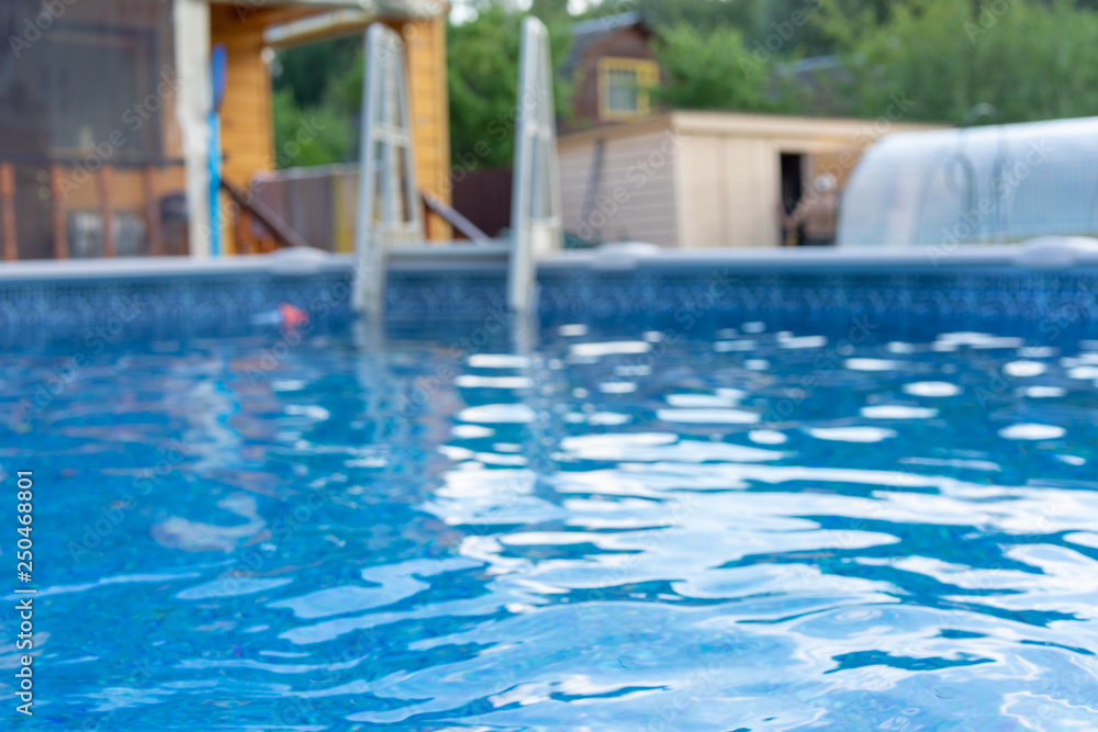  small pool in garden.