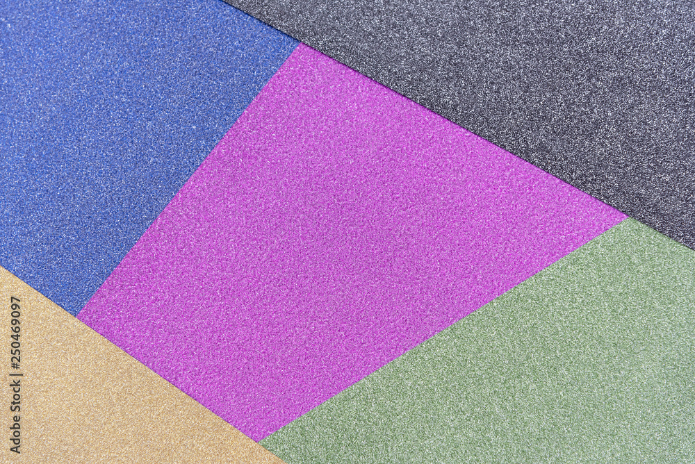 Fototapeta premium Abstract pastel colored paper texture minimalism background. Minimal geometric shapes and lines in colours.