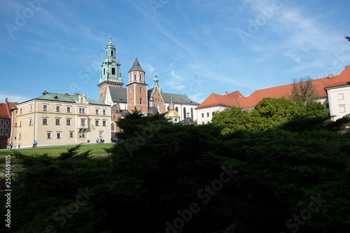 The Royal Archcathedral Basilica of Saints Stanislaus and Wenceslaus in Wawel Castle in Krakow, Poland