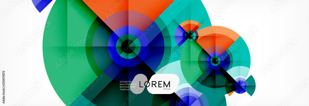 Geometric circle abstract background, creative geometric wallpaper. Geometric circle abstract background, creative geometric wallpaper.