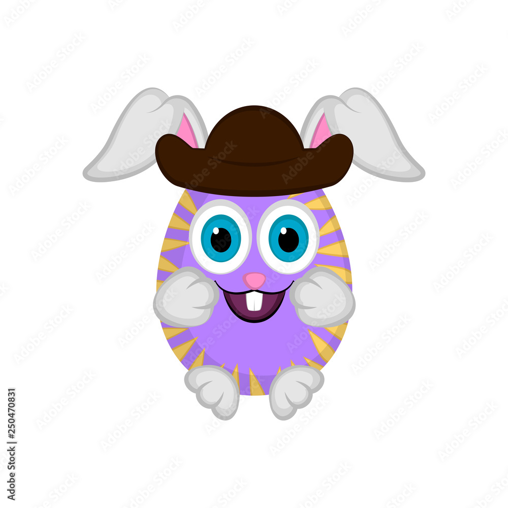 Cute easter bunny egg, Vector illustration design Cute easter bunny egg, Vector illustration design