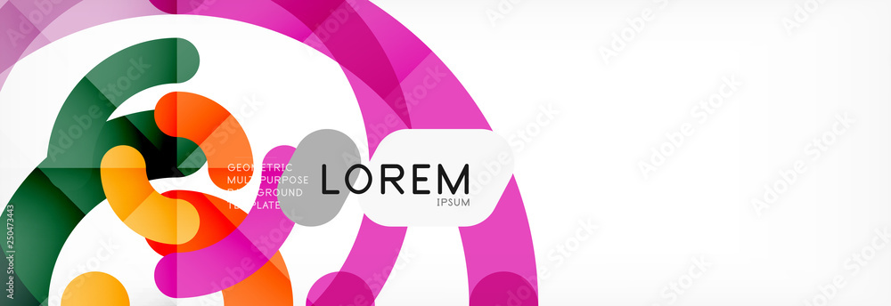Round linear circle shapes background Round linear circle shapes background