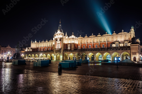 Krakow Cloth Hall at night , Poland